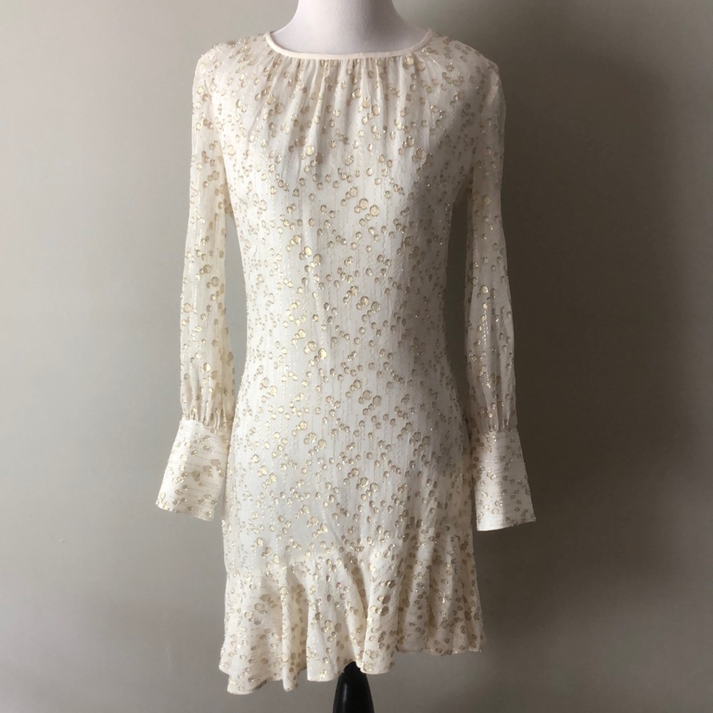 Derek Lam, Silk Dress with Gold Detail